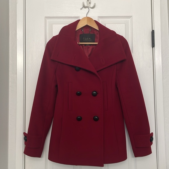 Babaton Red Winter Coat - Picture 11 of 12